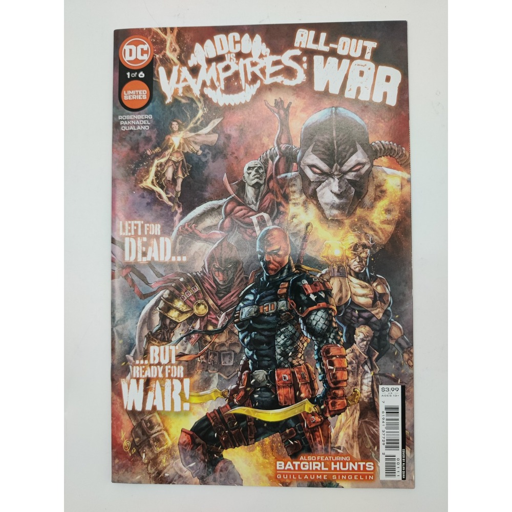 DC vs Vampires All-Out War 1 DC Comics 2022 Alan Quah Cover Deathstroke Bane